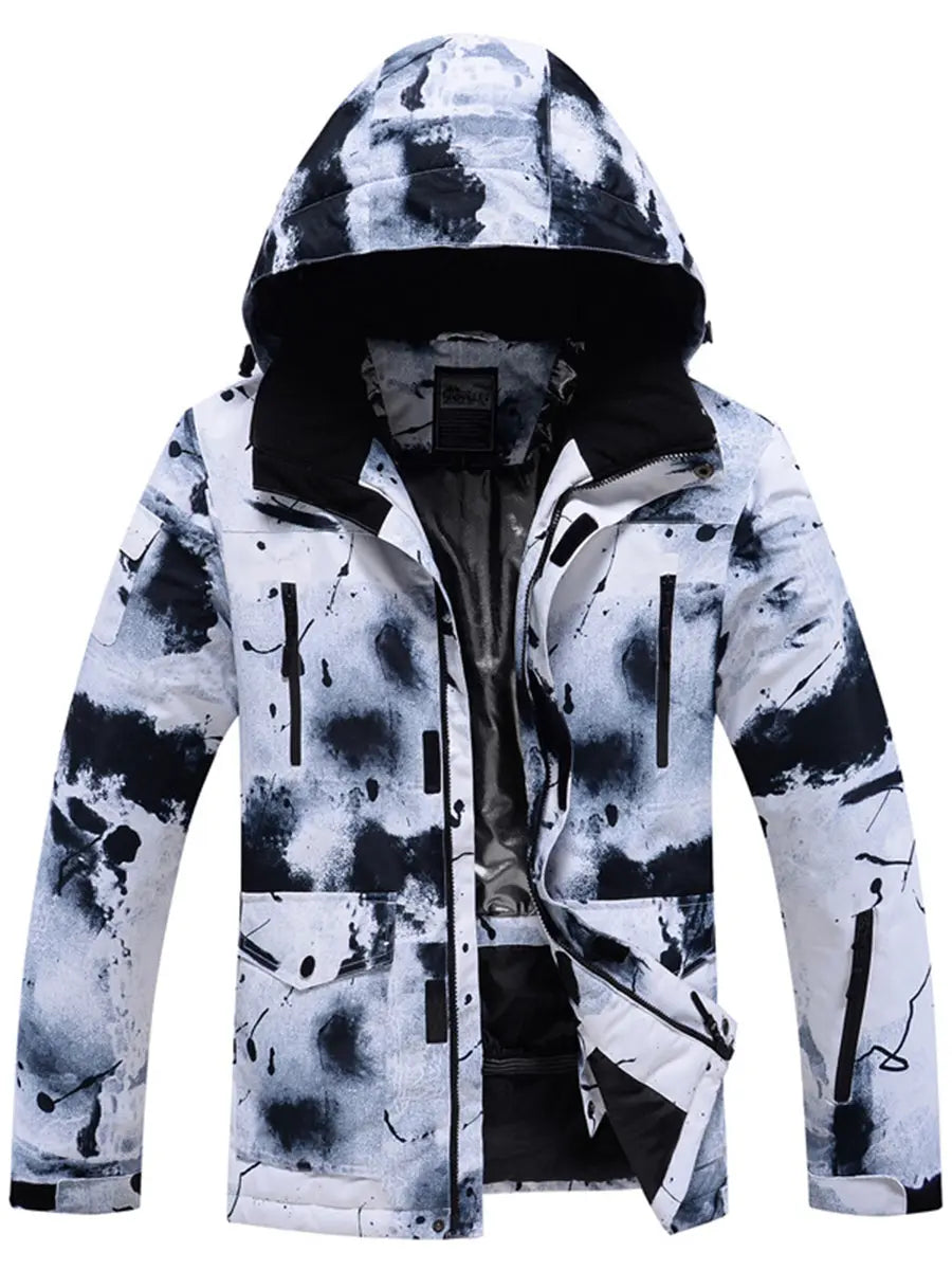 Riuiyele Men Ski Snowboarding Insulated Jacket Windproof 