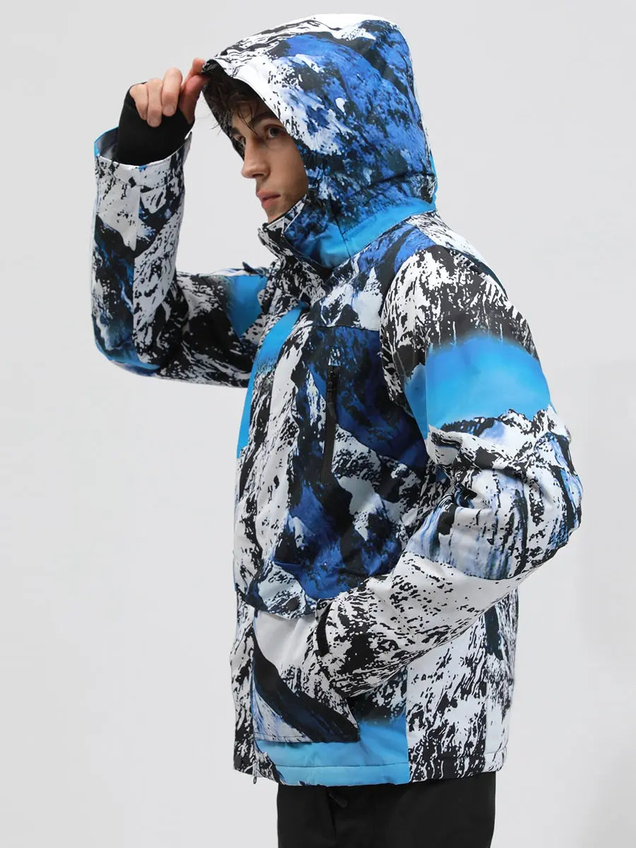 Riuiyele Men Skiing Snowboarding Jacket Windproof 