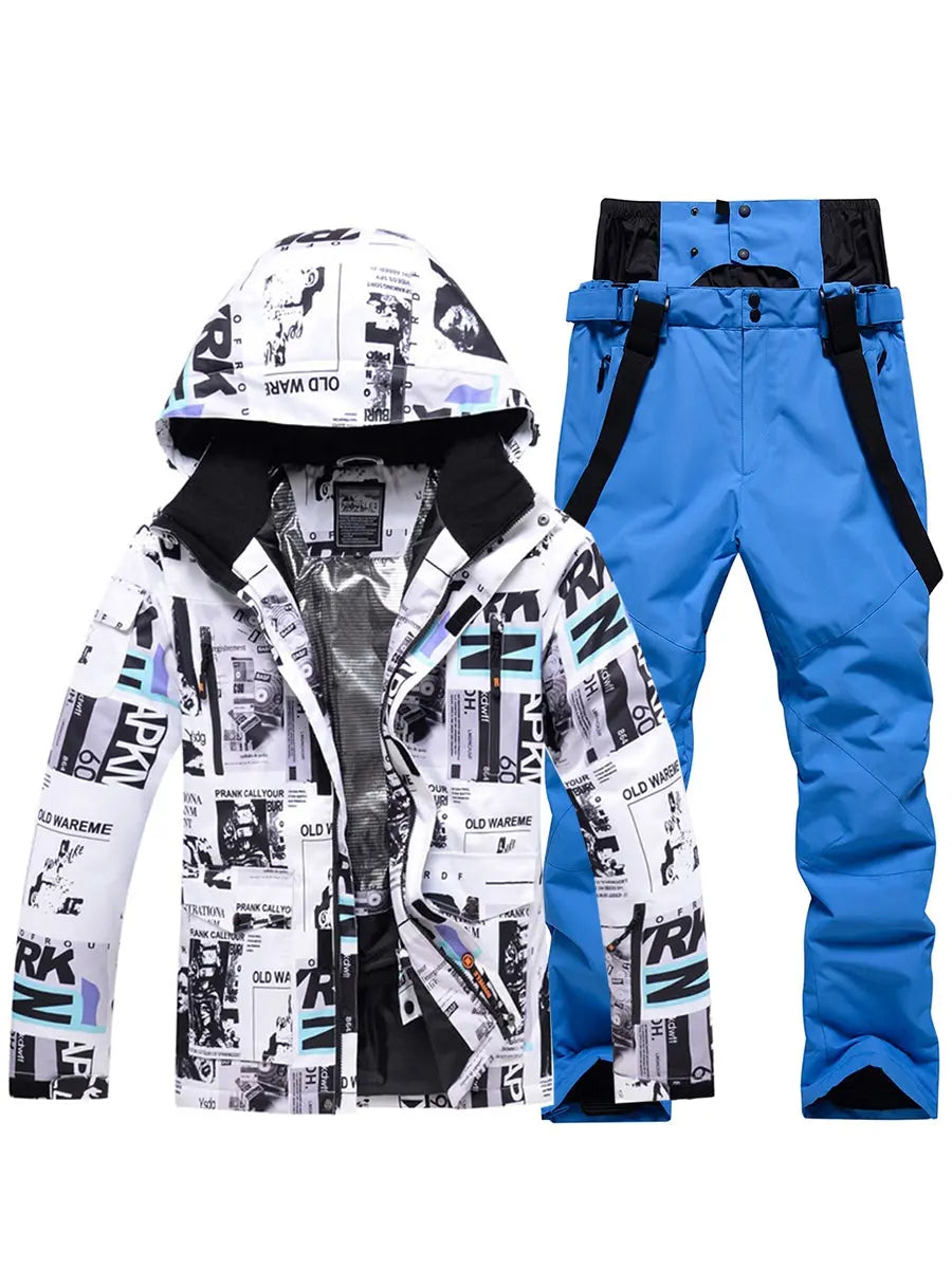 Riuiyele Men Skiing Snowboarding Set Windproof 