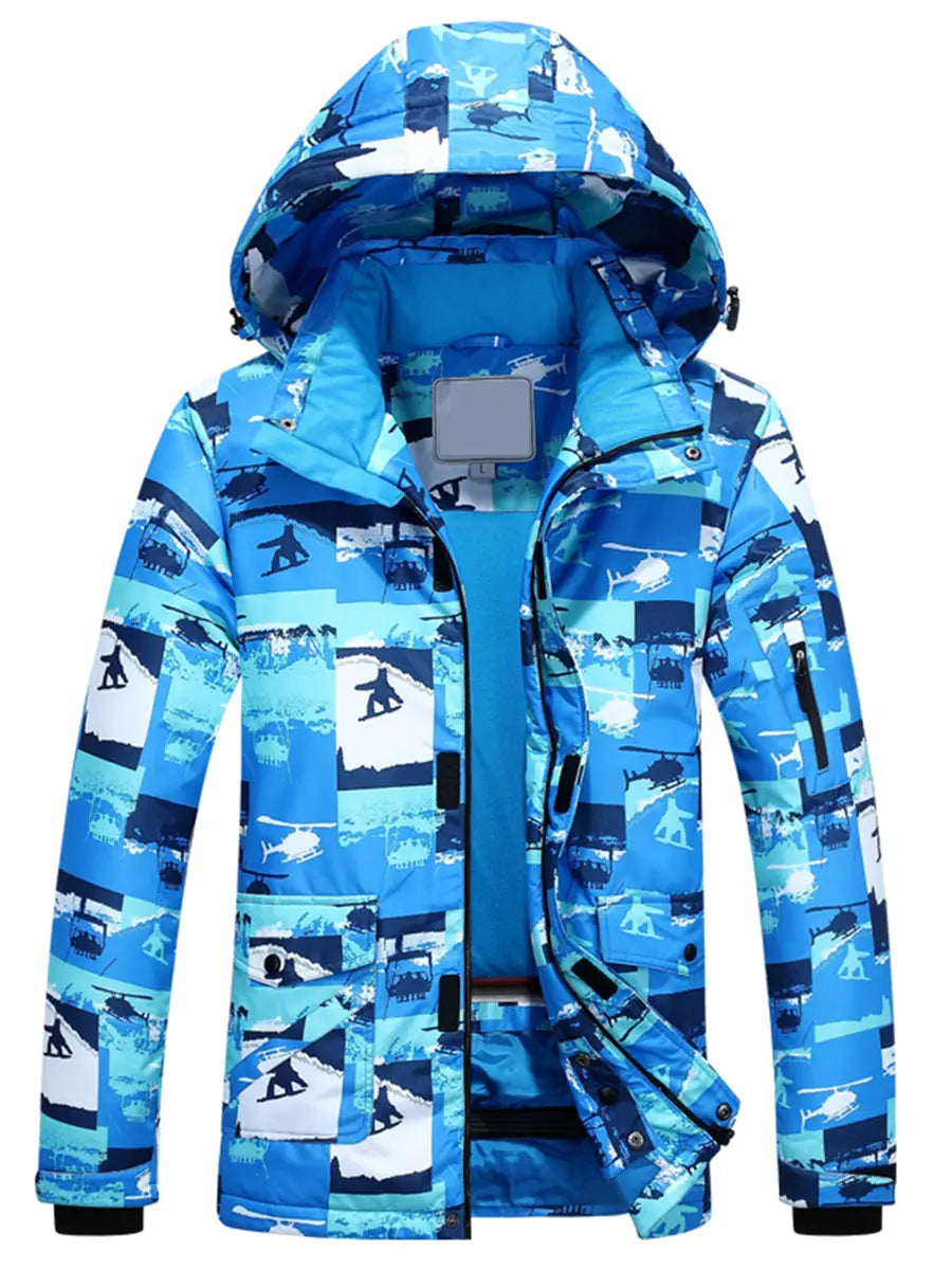 Riuiyele Men Skiing Snowboarding Shell Jacket Windproof 