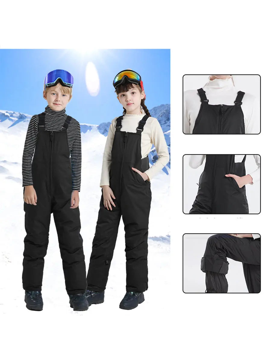 Riuiyele Ski Snow Suspender Bib Pant - Big Kids' 