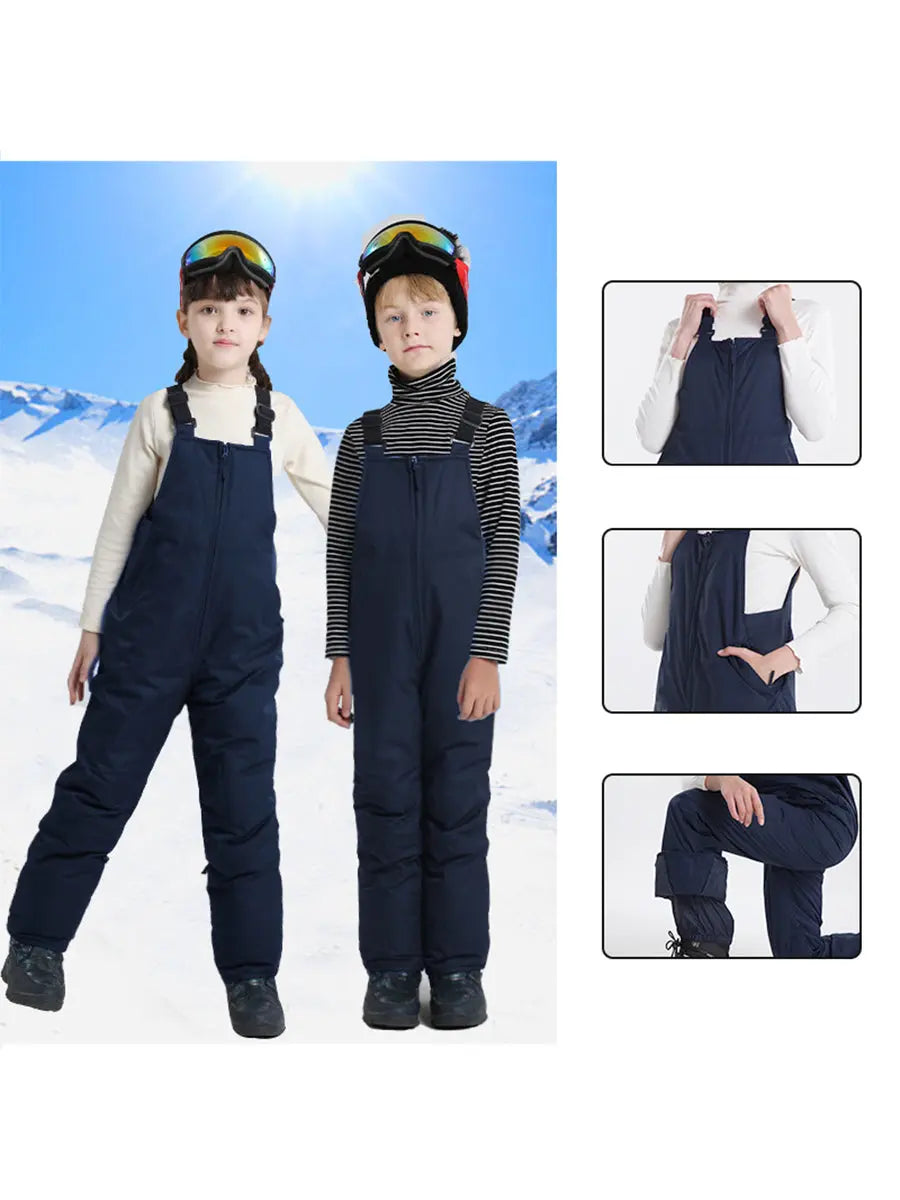 Riuiyele Ski Snow Suspender Bib Pant - Big Kids' 