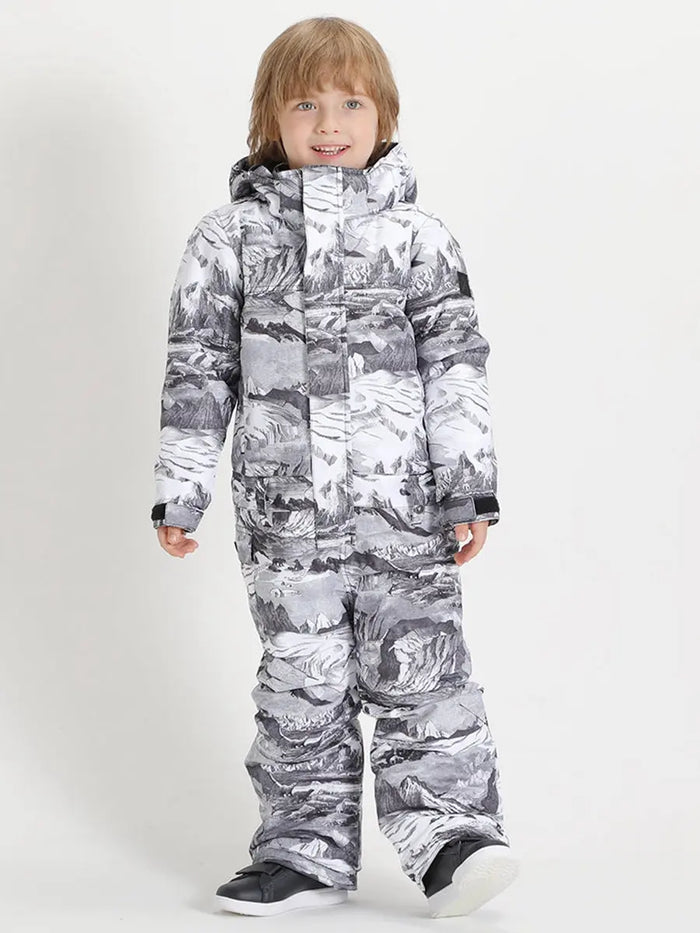 Riuiyele Toddler Hooded One Piece Snowsuits Breathable