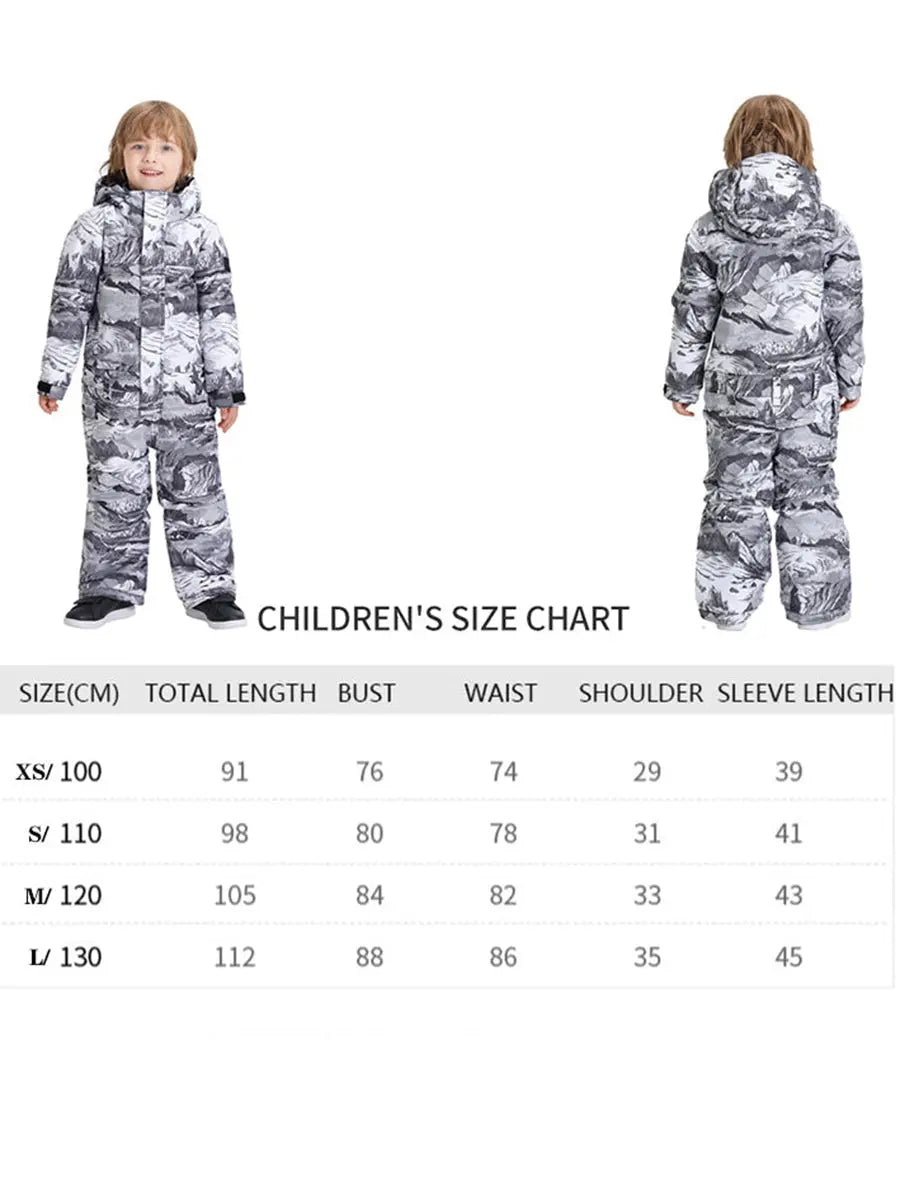 Riuiyele Toddler Hooded One Piece Snowsuits Breathable