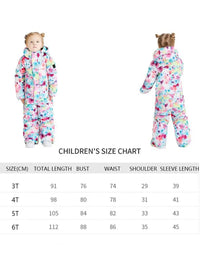 Riuiyele Toddler One Piece Snowsuits Waterproof