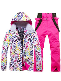 Riuiyele Women Insulated Skiing Snowboarding Set Waterproof 