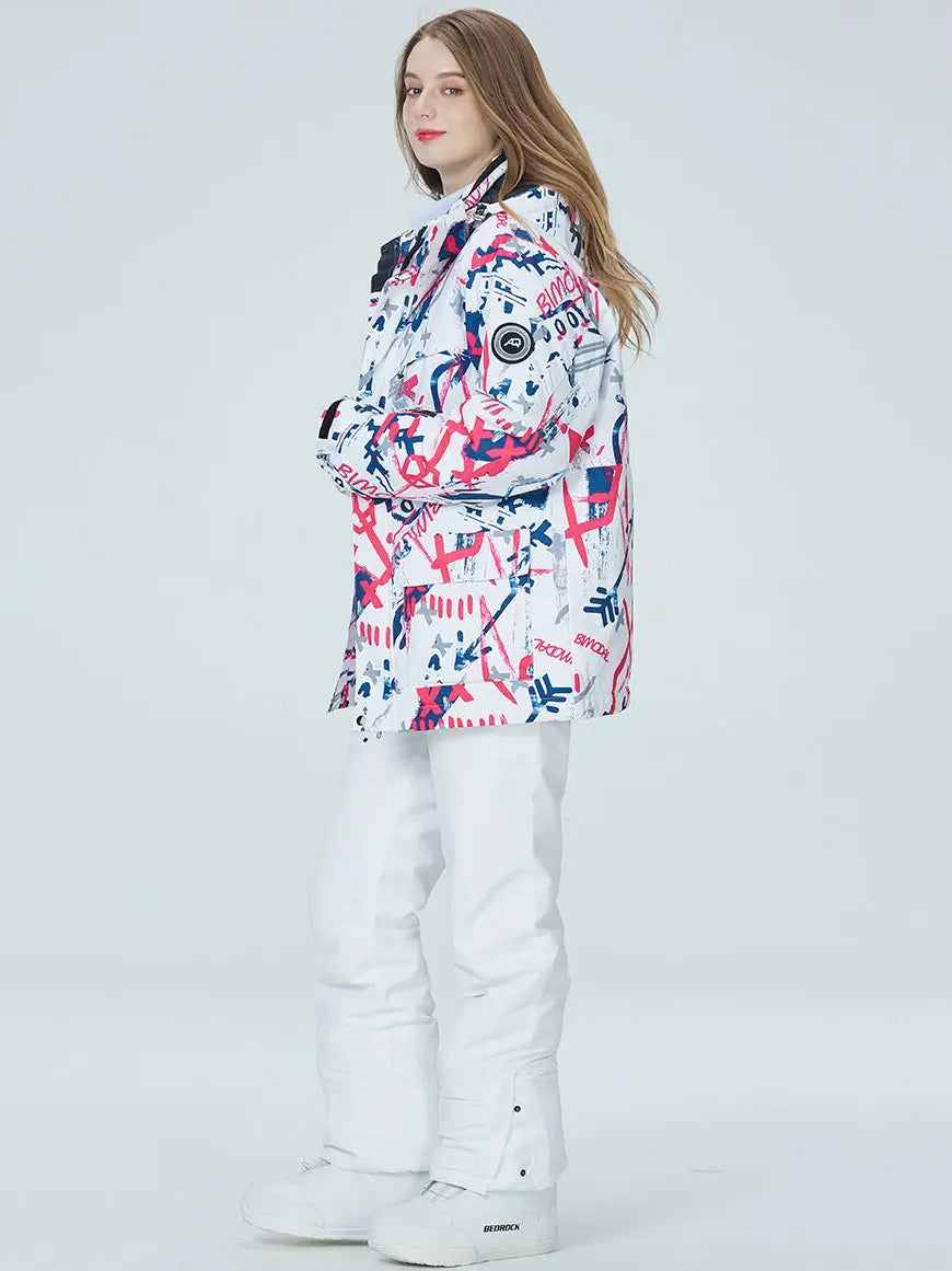 Riuiyele Women's Graffiti Ski Suits