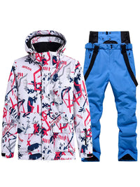 Riuiyele Women's Graffiti Ski Suits