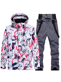 Riuiyele Women's Graffiti Ski Suits