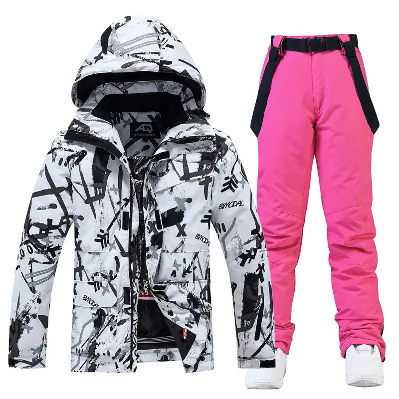 Riuiyele Women's Graffiti Snow Suits Riuiyele