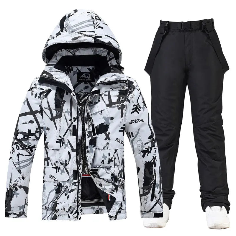 Riuiyele Women's Graffiti Snow Suits Riuiyele