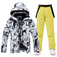 Riuiyele Women's Graffiti Snow Suits Riuiyele