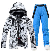 Riuiyele Women's Graffiti Snow Suits Riuiyele