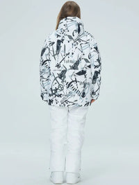 Riuiyele Women's Graffiti Snow Suits