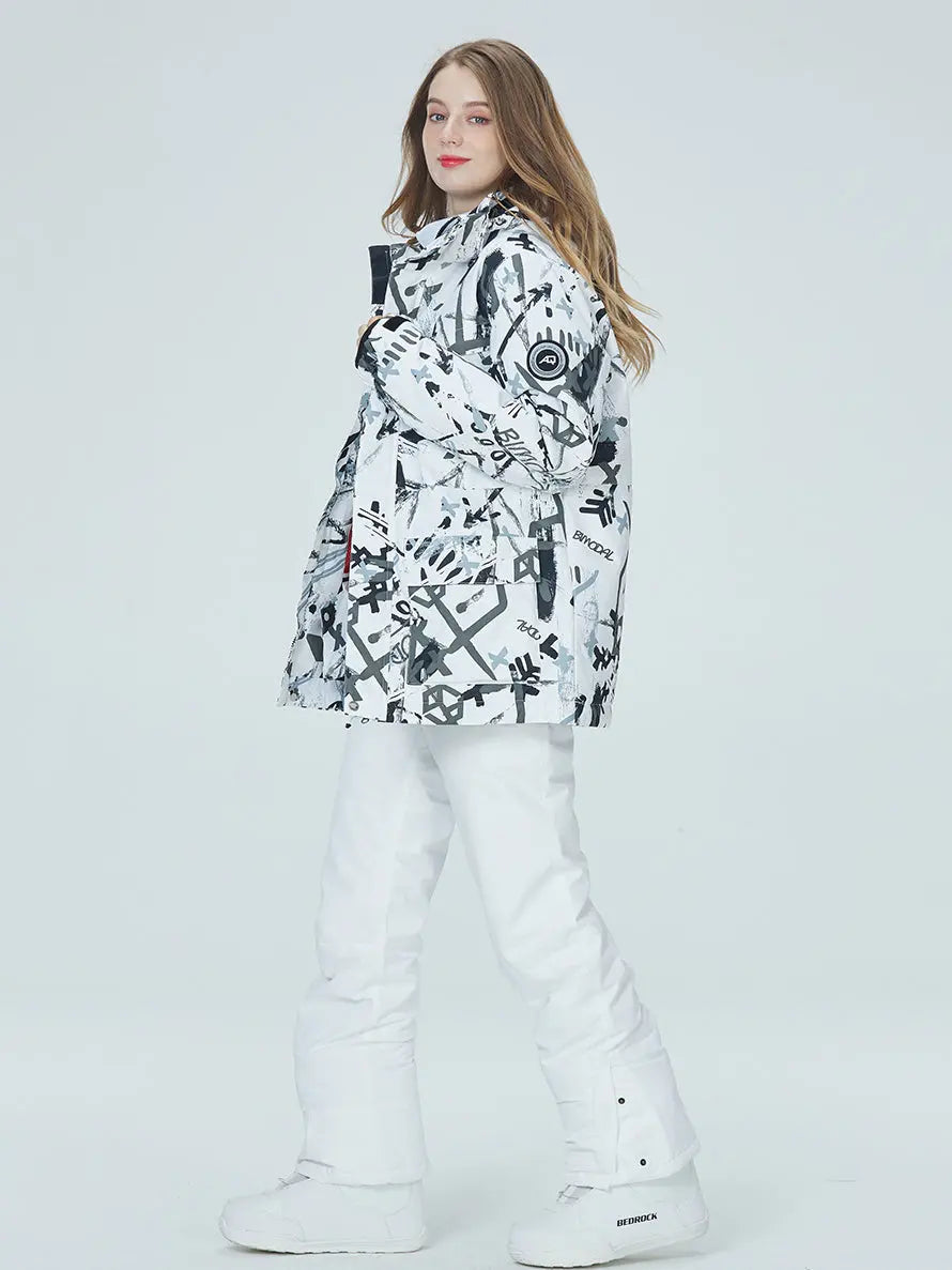 Riuiyele Women's Graffiti Snow Suits