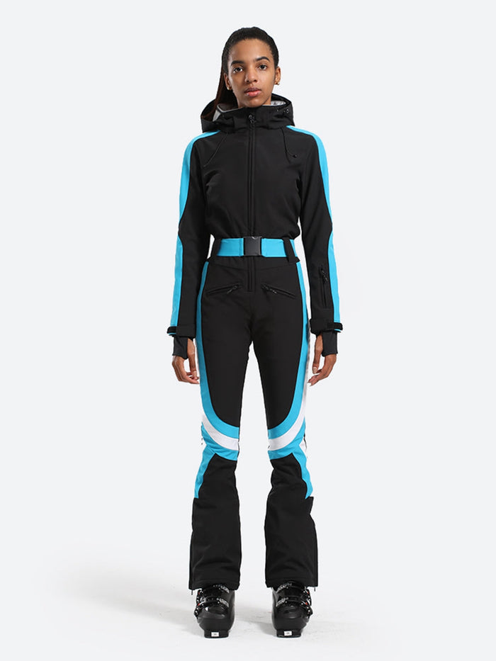 Women's Slim Belted Ski Suit