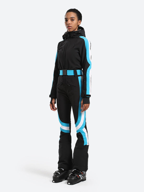 Women's Slim Belted Ski Suit