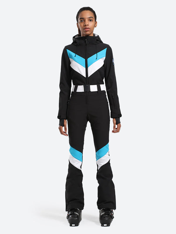 Women's Slim Belted Ski Suit