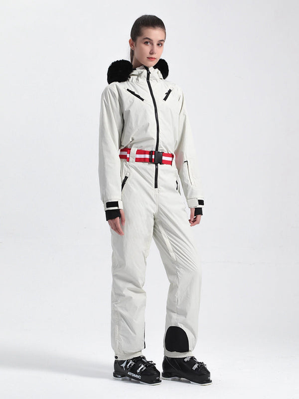 Retro Women's One Piece Ski Suit