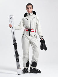 Retro Women's One Piece Ski Suit