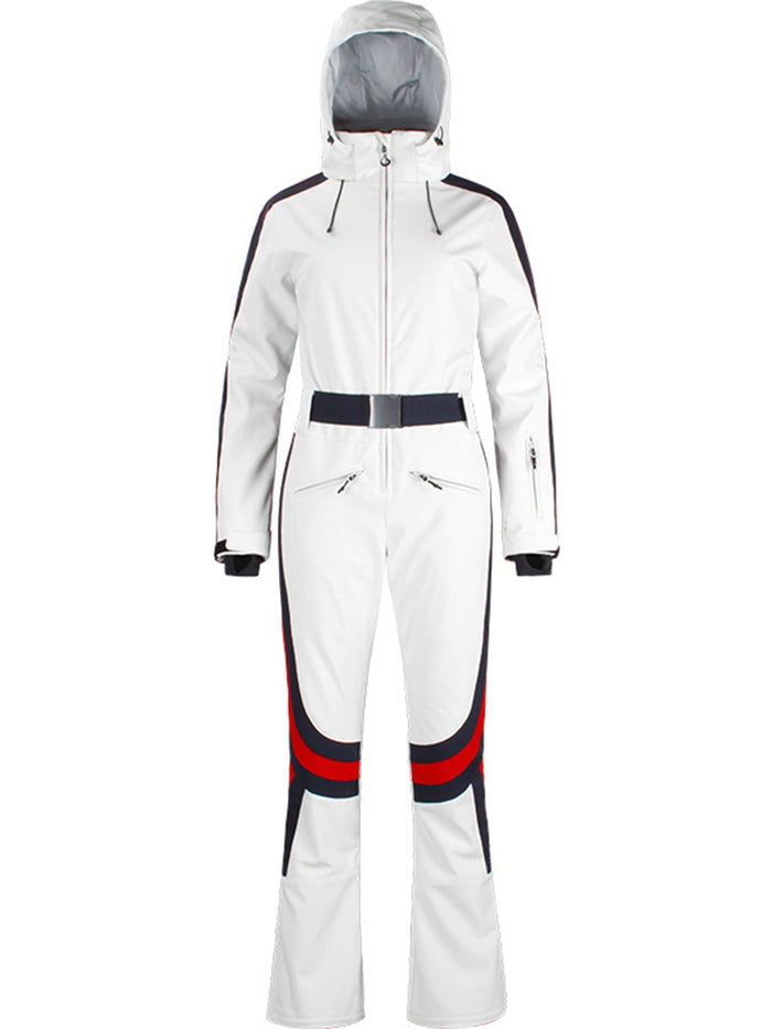 Women's Slim Belted Ski Suit