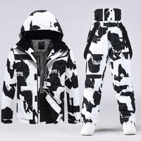 Camouflage Matching Couple Ski Suits RIUIYELE