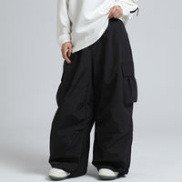 Fashion Cargo Baggy Snowboard Pants Waist Support Trousers for Winter Riuiyele