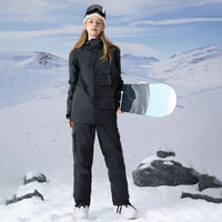 Simple Windproof Snow Suits Fit Slim Snowwear Riuiyele