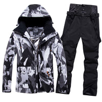 Men's Winter Windproof Snowsuit Snowboard Jacket and Ski Pants