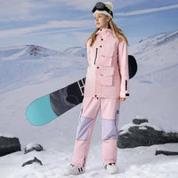 Simple Windproof Snow Suits Fit Slim Snowwear Riuiyele