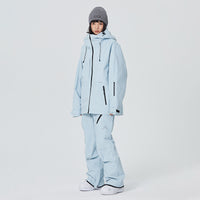 Retro Unisex Ski & Snowboard Outwear 2 Pieces Set Snowsuits