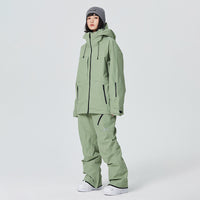 Retro Unisex Ski & Snowboard Outwear 2 Pieces Set Snowsuits