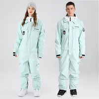 Couple Snowboard Jumpsuits Loose Warm Snowboard Wear Riuiyele