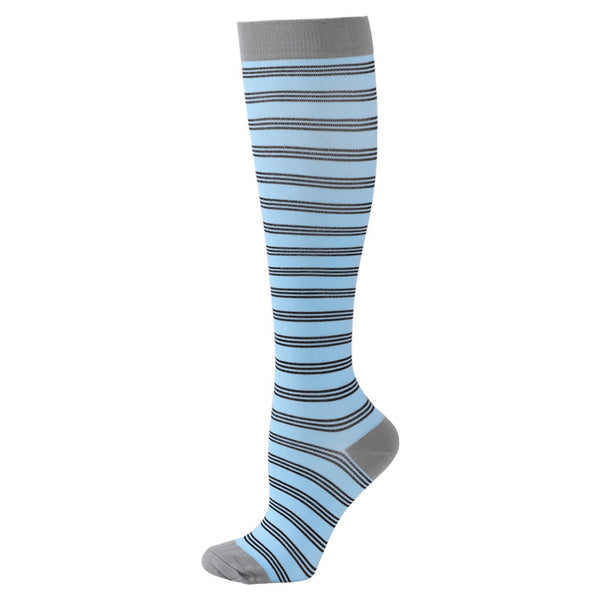 Striped Compression Socks Scrunch Socks