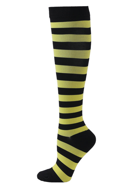 Striped Compression Socks Scrunch Socks
