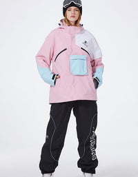 Fashion Adult Patchwork Skiing Jacket & Sports Pants Riuiyele