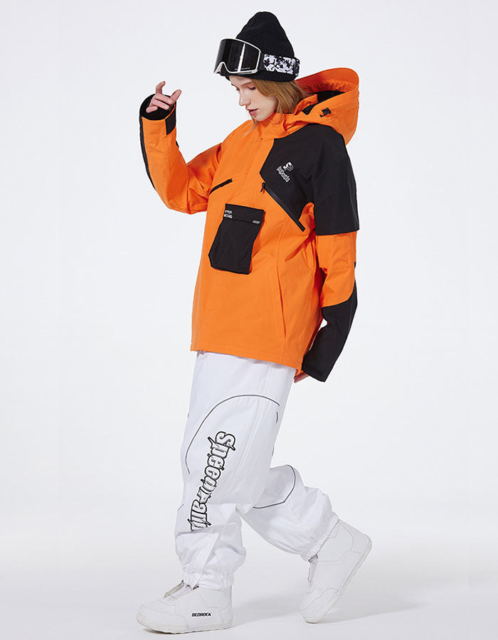 Fashion Adult Patchwork Skiing Jacket & Sports Pants Riuiyele