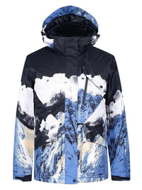 Waterproof Women Mountain Graphic Ski Jacket 