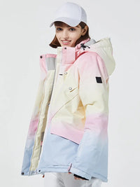 Women Ombre Stretch Ski Jacket 