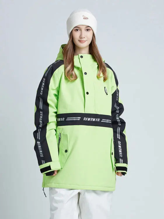 Women Reflective Snowboard Ski Anorak Insulated Jacket