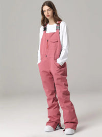 Women Ski Snow Bibs Pants Winter Snow Overalls 