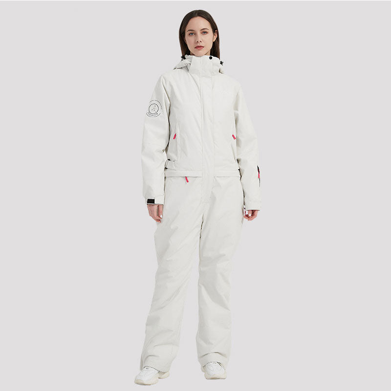 Women One-piece Snowwear Skiing Jumpsuit for Winter Riuiyele