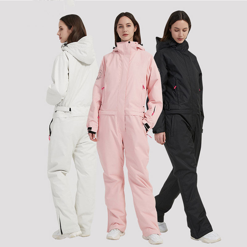 Women One-piece Snowwear Skiing Jumpsuit for Winter Riuiyele