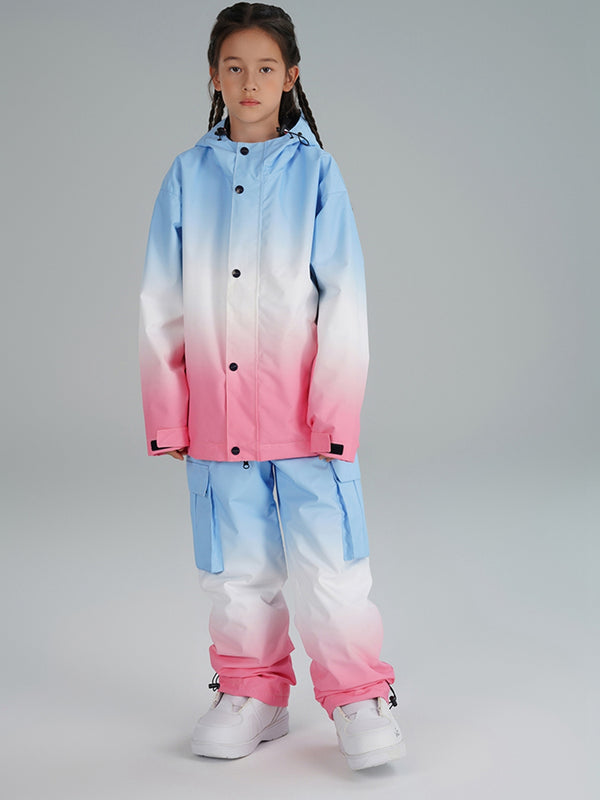 Riuiyele Girls Grandient Snowsuits 