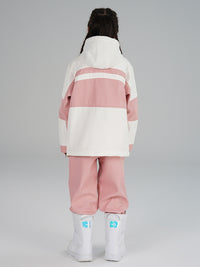 Girl's Colour Blocked Warm Snow Suit