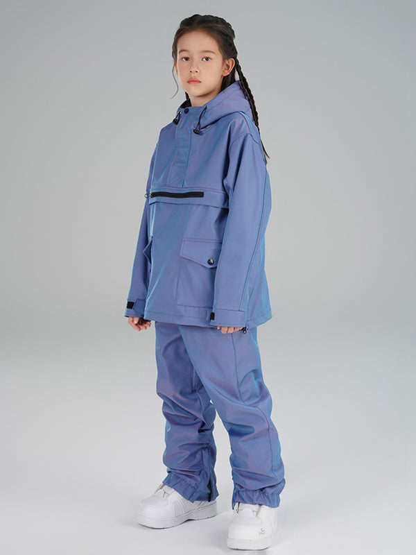 Riuiyele Girls Insulated Cargo Snowsuits