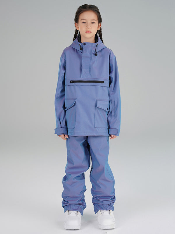 Riuiyele Girls Insulated Cargo Snowsuits