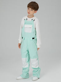 Boys Snow Bib Pants With High Waist overalls