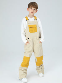 Boys Snow Bib Pants With High Waist overalls