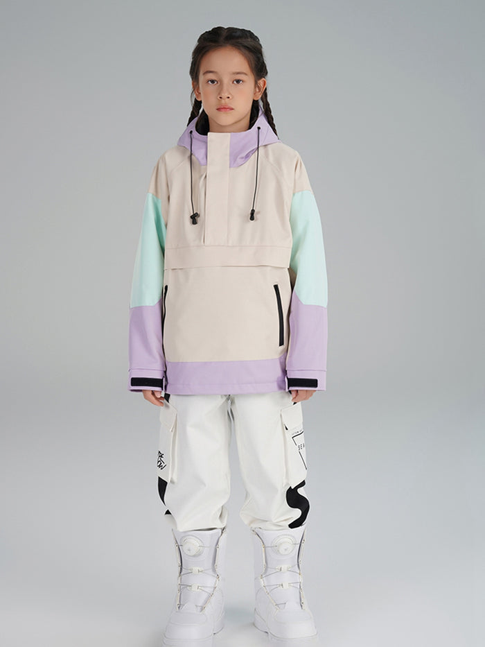 Riuiyele Girls Color Blocked Snowsuits